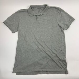 Carbon Polo Mens XL Short Sleeve Button Up Gray